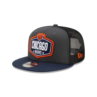 Grey Chicago Bears Hat - New Era NFL NFL Draft 9FIFTY Snapback Caps USA3091427